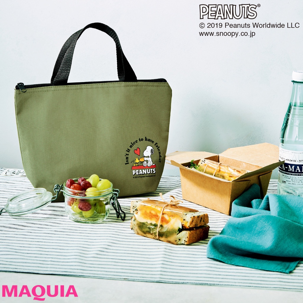 ♡Gracieux♡ 日本雜誌附錄 snoopy 史努比 保溫袋 保冷袋 午餐袋 便當袋 飲料袋 手提包 托特包