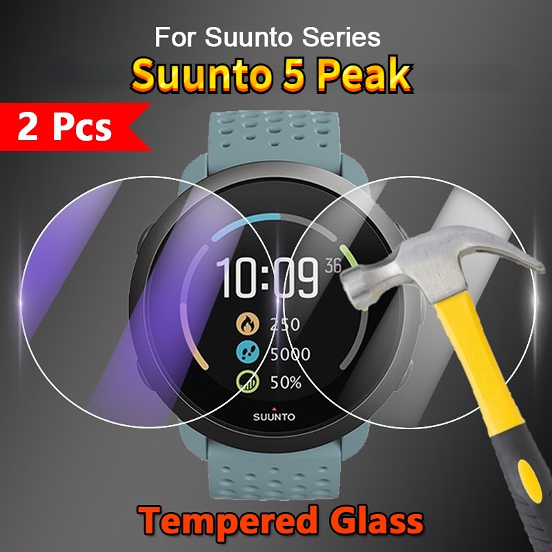 1/2/3/5 PCS 適用於 Suunto 5 Peak 智能手錶屏幕保護膜 2.5D 高清透明/防藍光鋼化玻璃保護膜