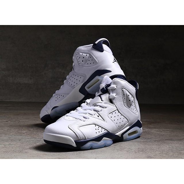 Air Jordan 6 GS Midnight Navy 午夜藍 白 休閒 籃球 384665-141 女鞋