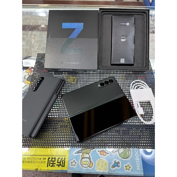 【二手/極新/盒裝】9.5成新Samsung Galaxy Z Fold3 256g【12G/ 256GB】冷杉綠 5G