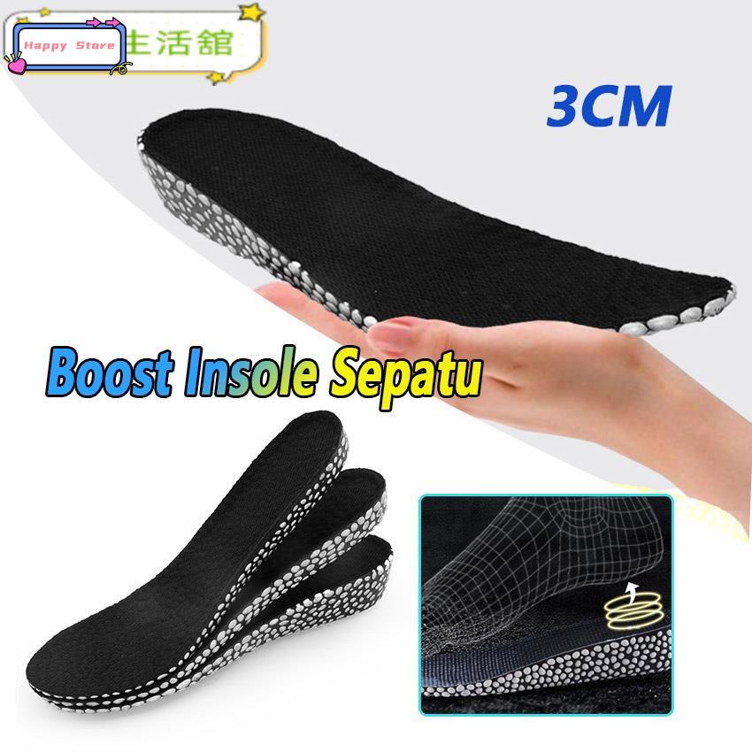 3CM Heighit Boost Sports Insoles Shoe Cushion Pads Men Women