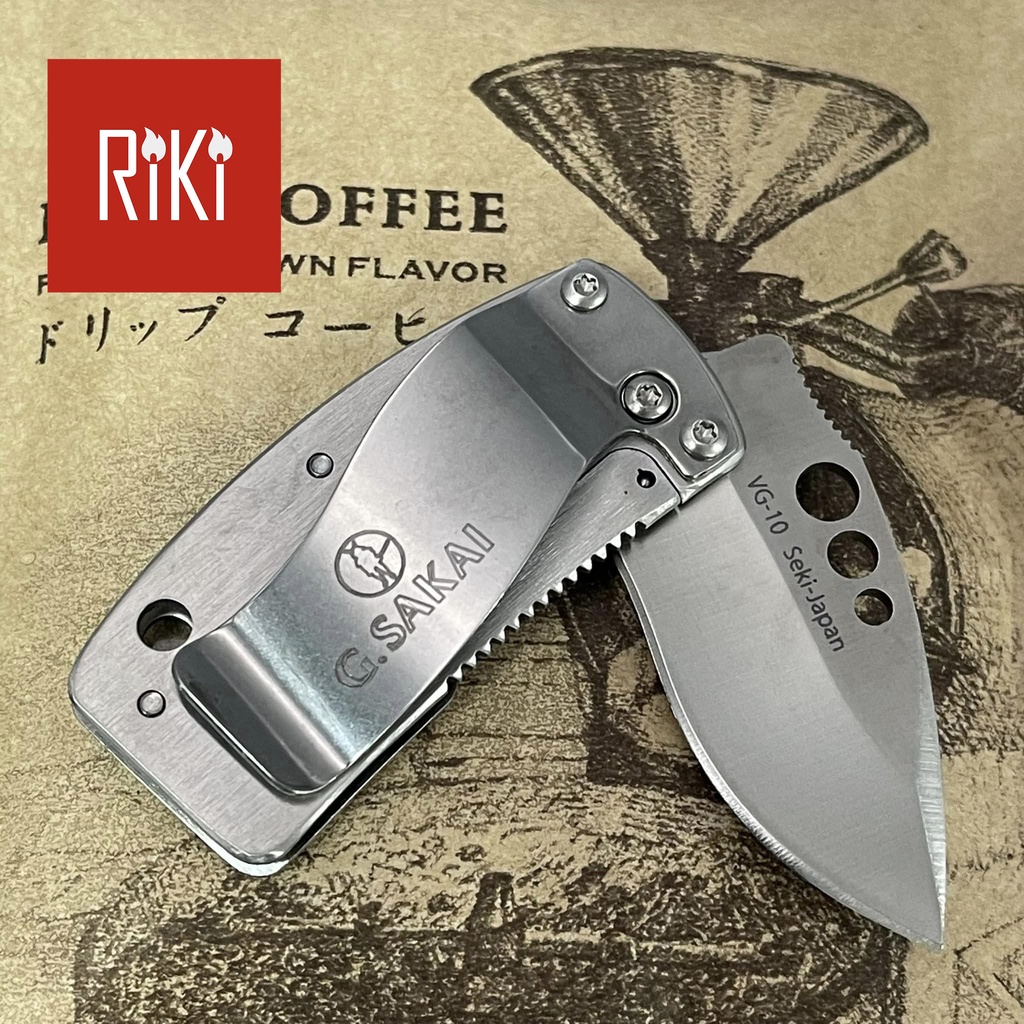 【瑞棋精品名刀】G.SAKAI GS11193 B骷髏錢夾刀/VG10鋼/折刀 $2200