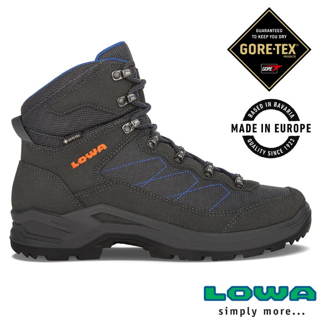 【德國 LOWA】男 歐洲製造 TAURUS PRO GTX 中筒防水透氣多功能健行鞋_登山鞋_深灰_LW310529