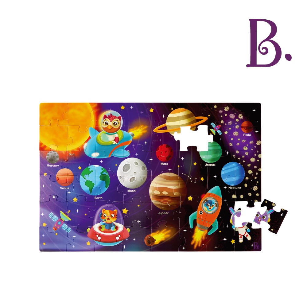 B.Toys 滿地拼圖-太陽系點名 拼圖 小朋友 兒童拼圖