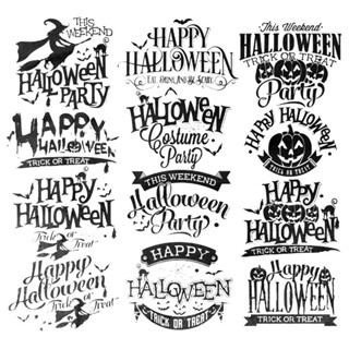h 巫婆 HAPPY HALLOWEEN 12 萬聖節 透明印章 水晶印章