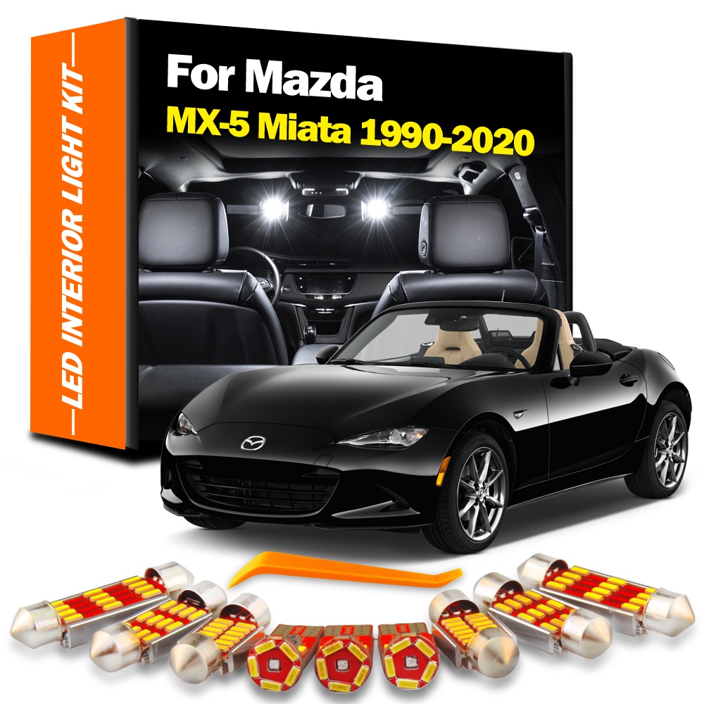 MAZDA 馬自達 MX-5 Miata 1990-2020 Canbus 車輛燈泡室內地圖圓頂閱讀後備箱車頂燈汽車燈零