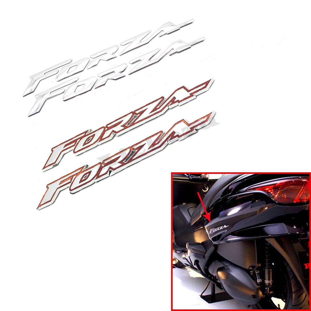 HONDA Acz 摩托車 3D 標誌徽章貼花電池蓋側油箱標誌“Forza”貼紙燃油箱貼花保護器適用於本田 Forza