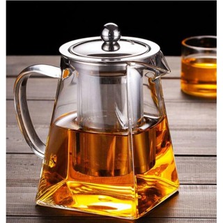 耐熱不鏽鋼玻璃過濾紅茶750ML.功夫茶.花茶泡茶器茶壺小壺加厚耐高溫