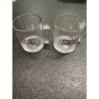 JUNIOR 喬尼亞 玻璃杯 玻璃馬克杯 咖啡杯(未使用過，2入)