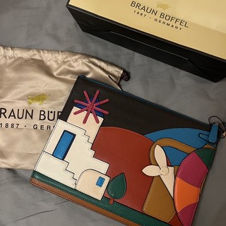 BRAUN BUFFEL 義大利牛皮手抓包 手拿包（希臘版） BF606-81-TUR
