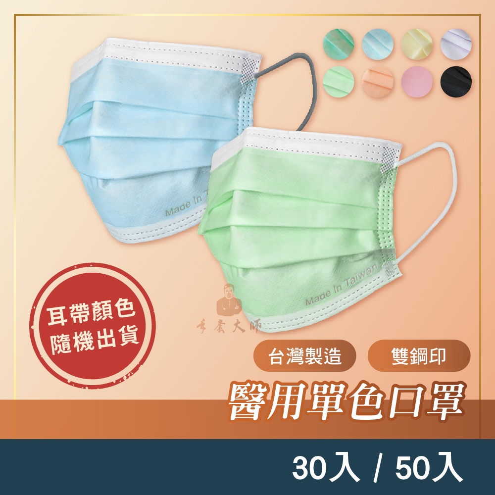 台灣製造 文賀醫療級口罩 一盒50片/ 一盒30片 兩款  成人口罩 醫療用口罩 多款顏色