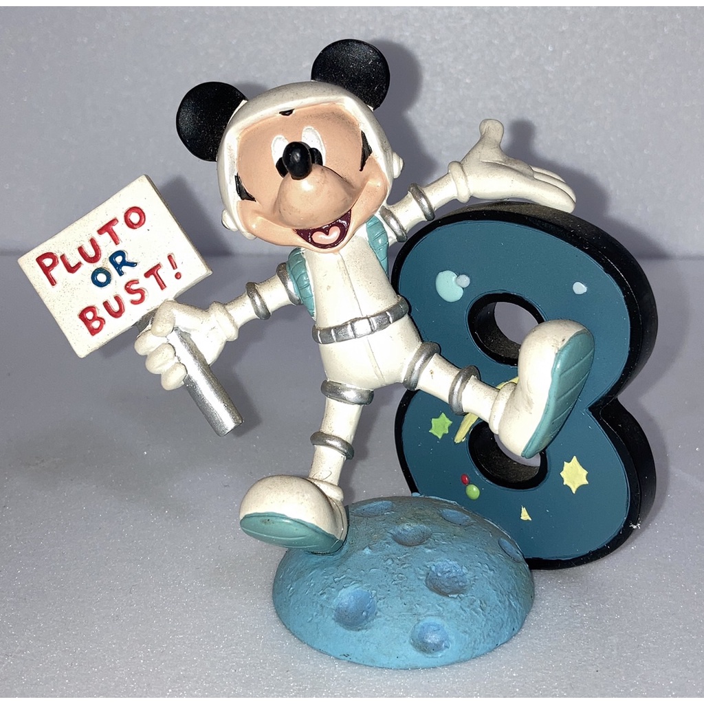 【卡漫精品館】Disney 迪士尼【Mickey 米奇生日號碼組合】精緻雕像擺飾 已絕版逸品