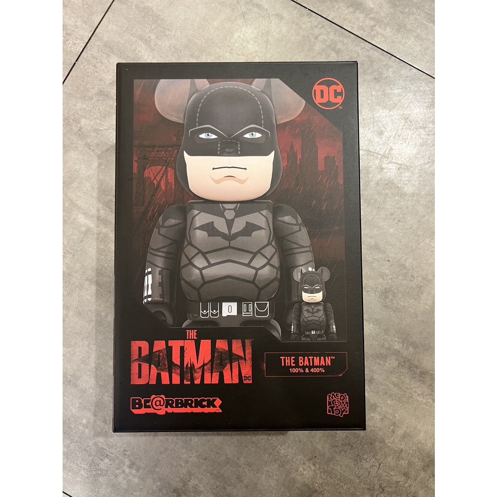 BE@RBRICK BEARBRICK THE BATMAN 蝙蝠俠 100%+400% set