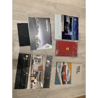 [尋寶少女的店]2023桌曆年曆 BMW SKODA 法拉利Ferrari筆記本 LG Volkswagen