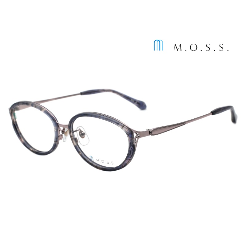 M.O.S.S. 12SI 日本純鈦眼鏡｜復古超輕橢圓淑女眼鏡框 女生品牌眼鏡框【幸子眼鏡】