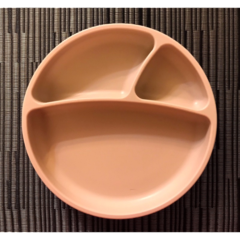 【9成新】minikoioi 防滑矽膠餐盤 矽膠餐盤 學習餐具