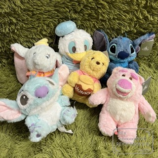 超可愛日系迪士尼娃娃❤️ Disney 熊抱哥 草莓熊 小飛象 維尼 小熊維尼 星際寶貝 史迪奇 唐老鴨 抱枕 娃娃