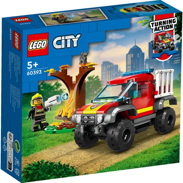 【台中翔智積木】LEGO 樂高 CITY系列 60393 4x4 消防車救援