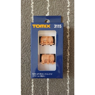 TOMIX 3115【a】私有 UT1形液槽貨櫃(奶油色．2個入) N規鐵道模型