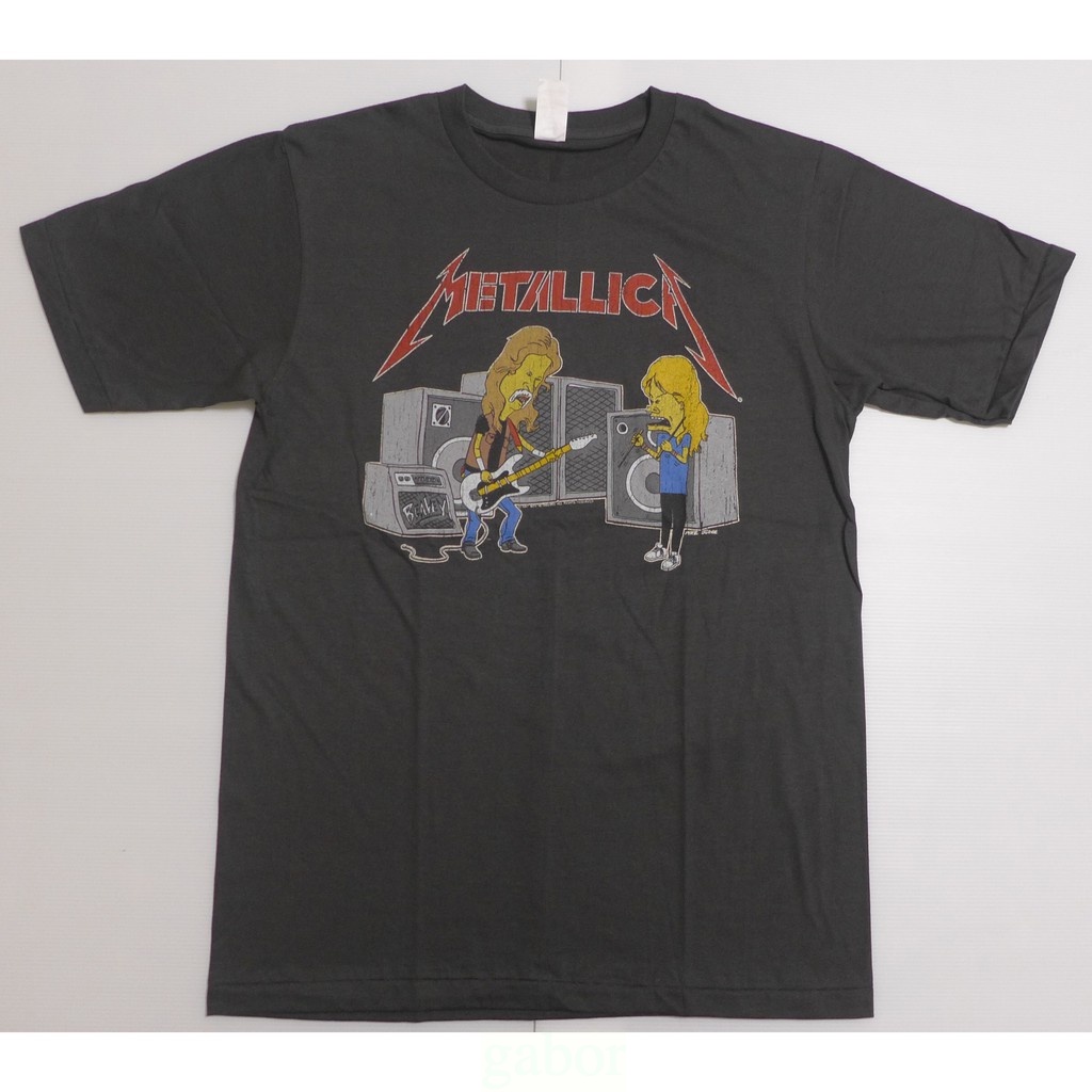 【Mr.17】METALLICA 金屬製品樂團 癟四與大頭蛋 進口搖滾樂團T-SHIRT短袖 刷舊復古T恤(BR038)