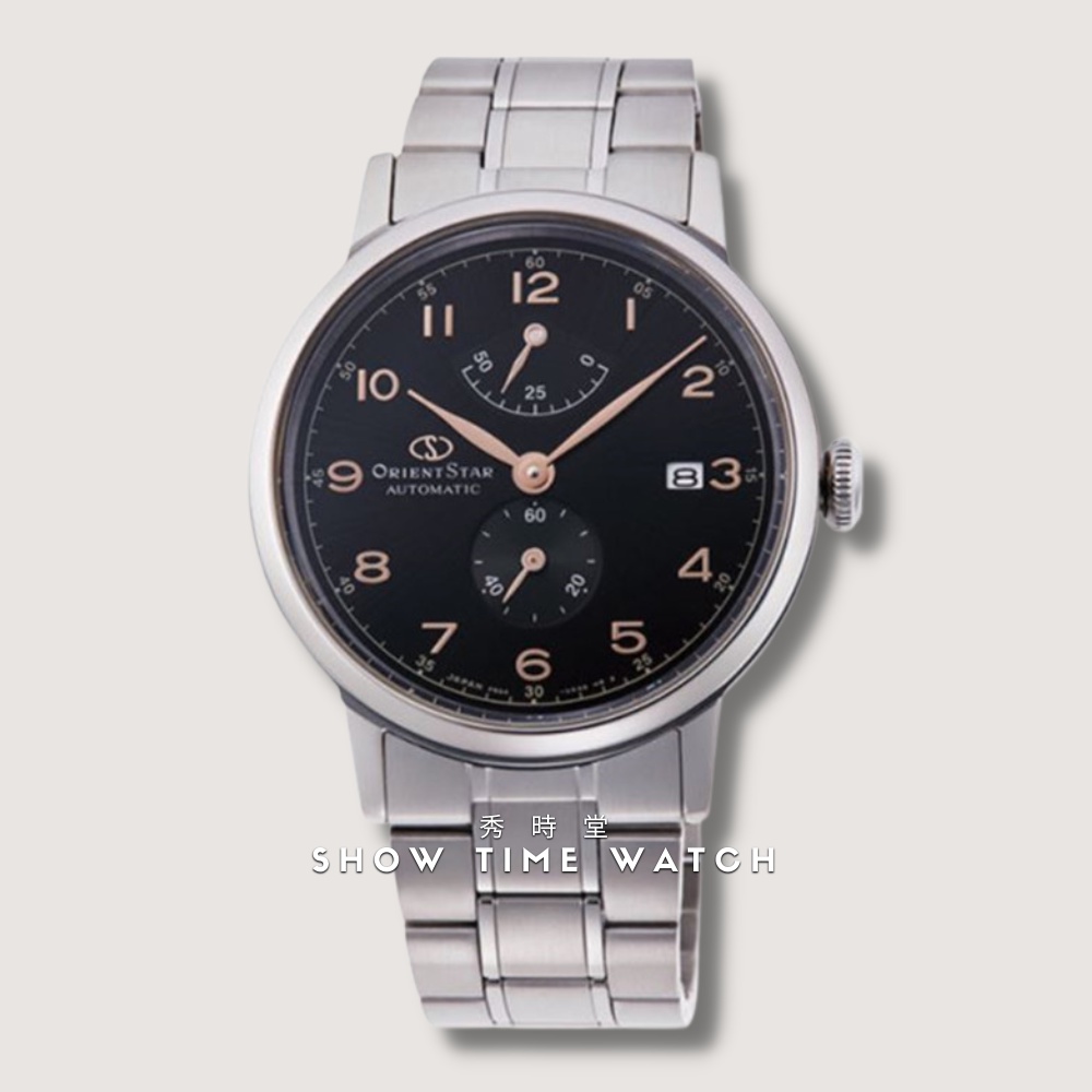 +ORIENT STAR 東方之星 經典1951年復刻紳士腕錶-鋼帶/黑面銀 RE-AW0001B [ 秀時堂 ]