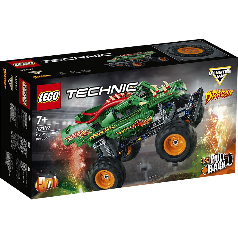 LEGO 42149 怪獸綠龍卡車《熊樂家 高雄樂高專賣》Monster Jam Dragon Technic 科技系列