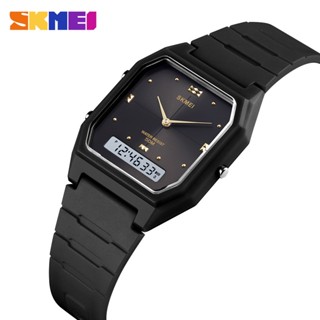 SKMEI 時刻美 1604手錶腕錶多功能運動防水百搭手錶雙顯3時間超薄電子錶【電子發票＋免運費】