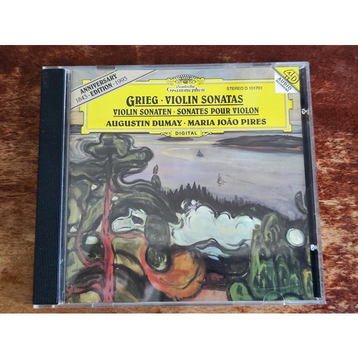 文本齋 Dumay 杜梅 Pires 皮耶絲 Grieg Violin Sonatas 葛利格 3首小提琴奏鳴曲 DG