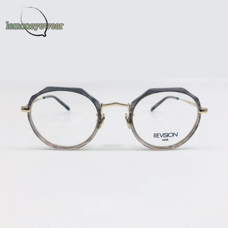 💎 實現‧創造 💎[檸檬眼鏡] NEW. REVISION-R3 C3 透明灰色鏡框 夏日首選流汗不銹蝕鈦金屬