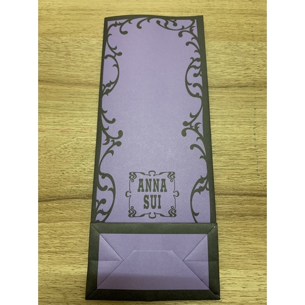 Anna sui安娜蘇紫色平口紙袋