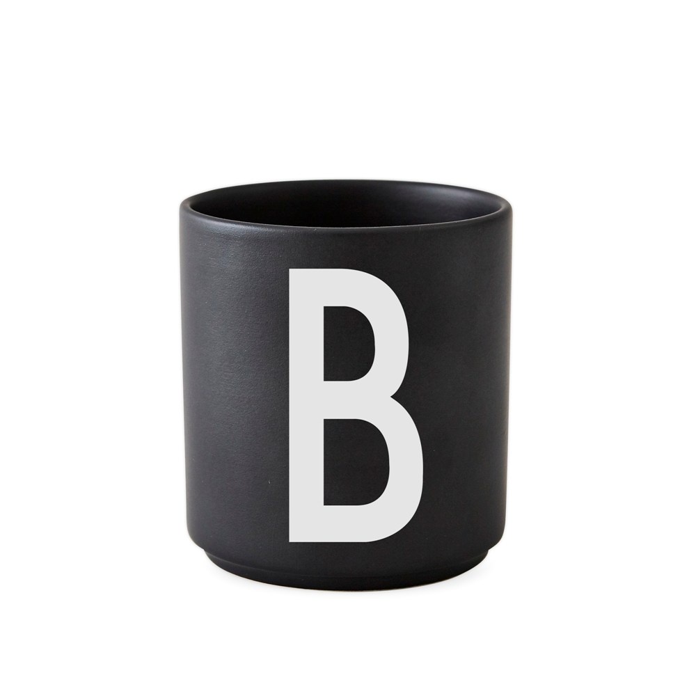 Design Letters 字母骨瓷杯黑 B