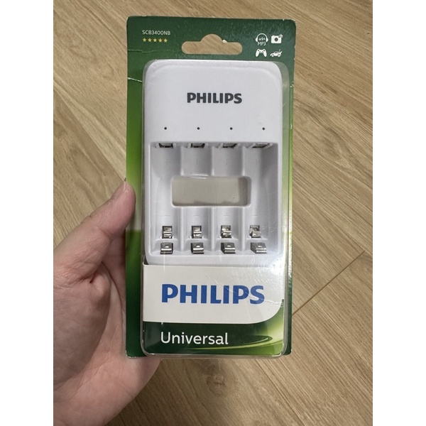 Philips 飛利浦 USB 鎳氫電池4槽充電器 全新