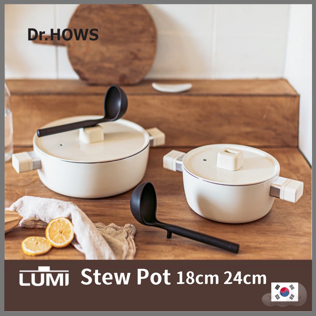 ▷twinovamall◁ [Dr.HOWS] Lumi Stew Pot Series 燉鍋系列 18cm 24cm