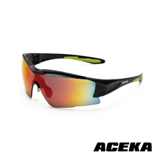 【ACEKA】SONIC系列 專業炫彩運動太陽眼鏡(檸檬綠) (可換綁帶) 運動眼鏡 太陽眼鏡 墨鏡 抗UV400