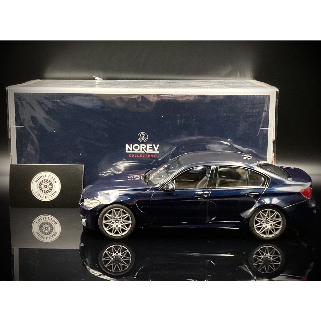 【收藏模人】Norev BMW M3 F80 藍色 模型車 1:18 1/18