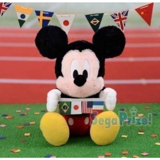 特價！景品限定 日本 迪士尼世界國旗米奇 可愛 Q萌 Mickey 生日 兒童 耶誕 過年 禮物 絨毛娃娃 玩偶抱枕