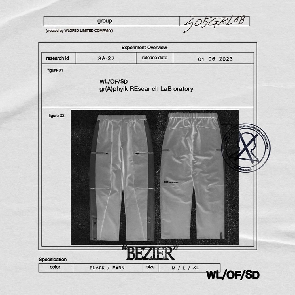 【SMOKA】WLOFSD BEZIER” 2-TYPE TRACK PANTS