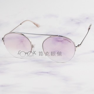 【LOOK路克眼鏡】TOM FORD 太陽眼鏡 Finn 銀框 水銀鏡片 TF668 16Z