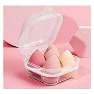雞蛋盒水滴型美妝蛋(4入套組) 草莓慕斯