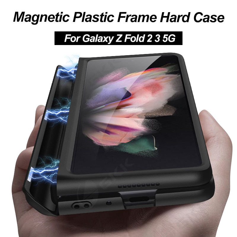 三星 Galaxy Z Fold 2 3 5G C 的磁性折疊盒, 用於 Samsung Z Fold2 3 5G