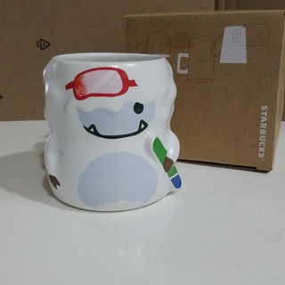 星巴克 Starbucks克雪板雪怪馬克杯 咖啡杯 新骨瓷