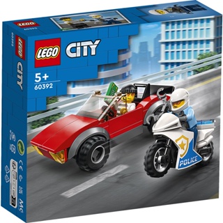 LEGO 60392 警察摩托車追逐《熊樂家 高雄樂高專賣》Police moto Chase City 城市系列