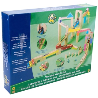 兒童彈珠軌道 滾珠遊戲 智力開發動腦拼裝積木 拼搭迴旋玩具 棧道木製玩具