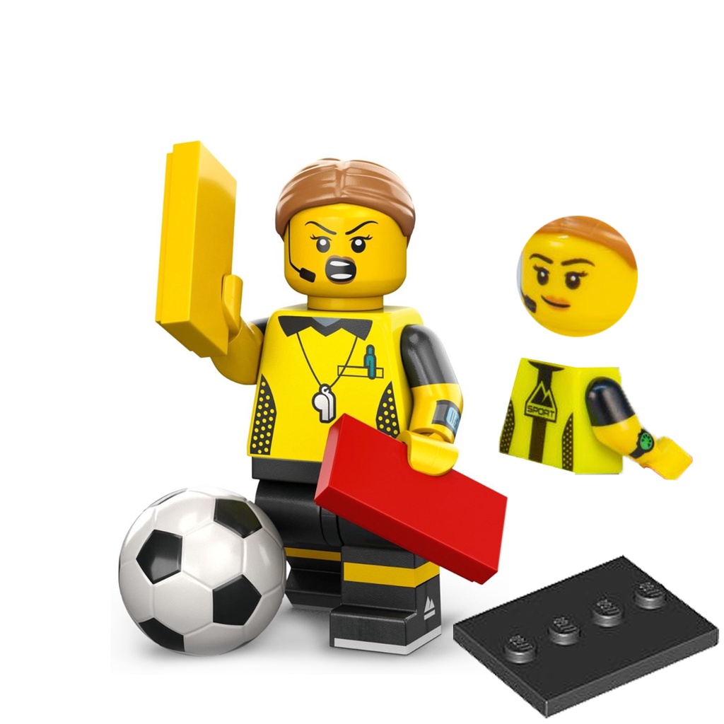 公主樂糕殿 LEGO 樂高 71037 24代 01 足球裁判 足球 裁判