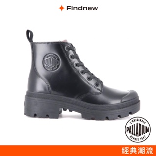 palladium pallabase hi off-1經典皮革法式軍靴 黑色 女款97181-010【findnew】