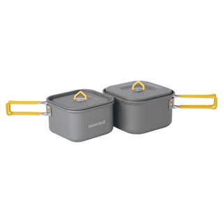 Mont-bell 鋁合金方型鍋具組 Alpine Cooker Square 12+13 Set #1124599