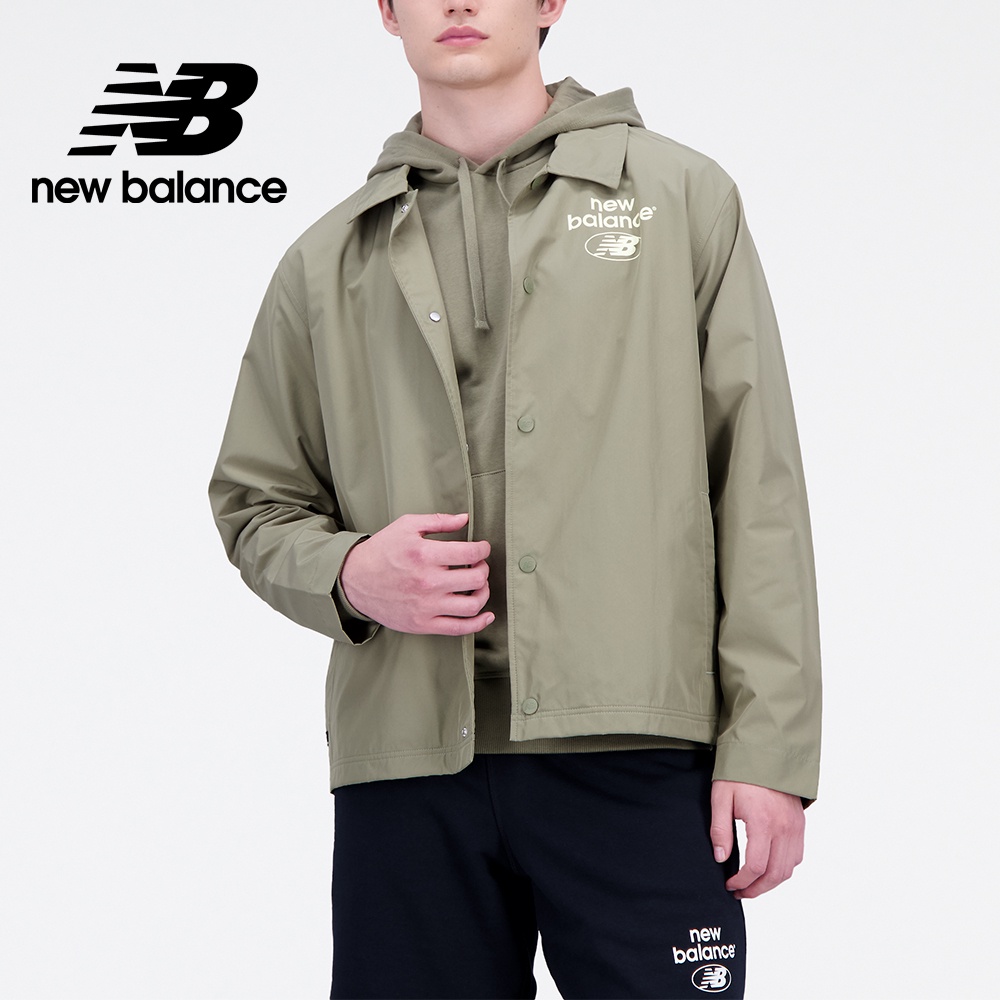 【New Balance】 NB 襯衫式外套_男性_軍綠色_AMJ31531CGN