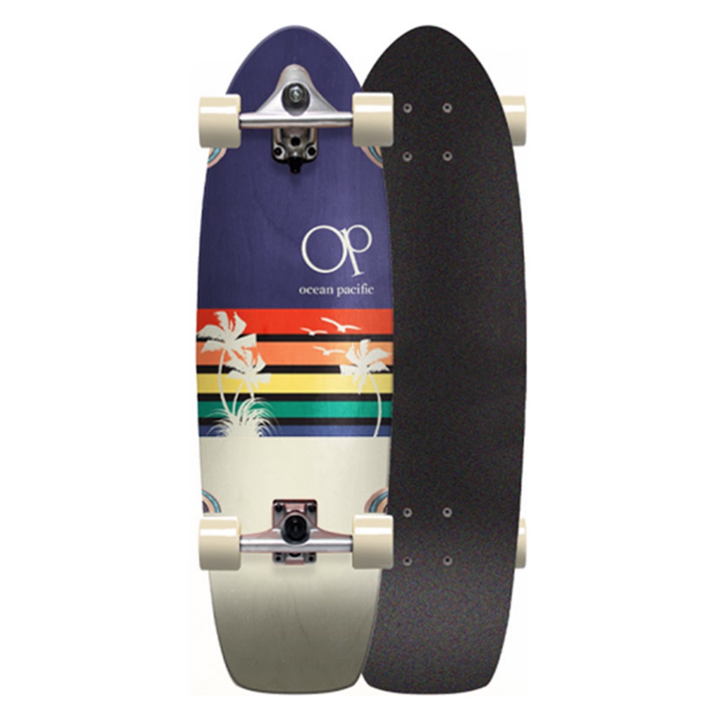 Ocean Pacific Sunset Surf Skate Navy/Off White 9.75" 衝浪滑板