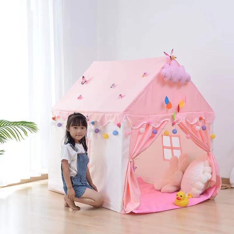 【Lovely home】兒童帳篷室內遊戲屋公主房子女孩室內傢用睡覺床上分床神器玩具屋