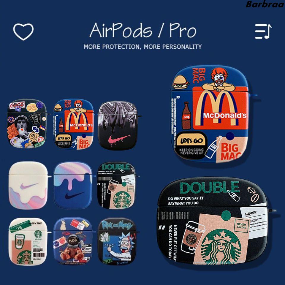 潮牌星巴克麥當勞AirPods1/2/Pro保護套3代蘋果藍牙耳機套硅膠殼